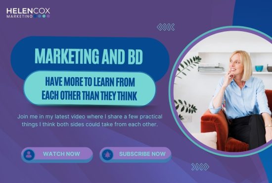 Helen Cox Marketing and Business Development Consultant for Professional Services and B2B firms in the UK London and Kent